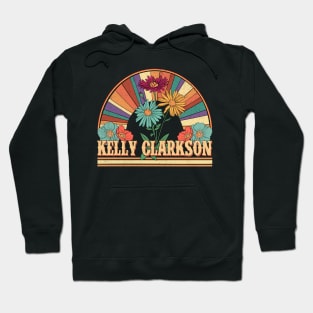 Kelly Flowers Name Clarkson Personalized Gifts Retro Style Hoodie